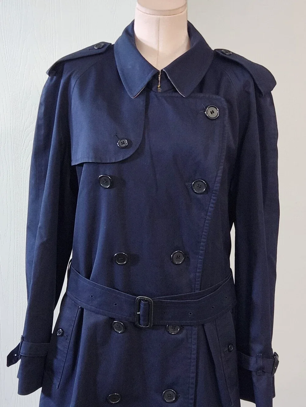 Burberry Classic Double Breasted Trench Coat Iconic Navy - Picture 6 of 16